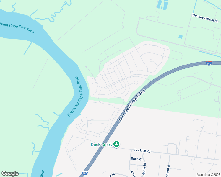 map of restaurants, bars, coffee shops, grocery stores, and more near 205 Cornubia Drive in Castle Hayne