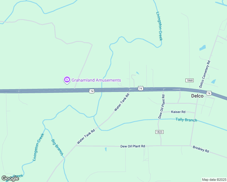 map of restaurants, bars, coffee shops, grocery stores, and more near 21130 Andrew Jackson Highway East in Delco