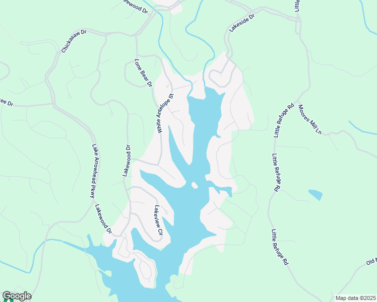 map of restaurants, bars, coffee shops, grocery stores, and more near 157 Broadwater Court in Waleska