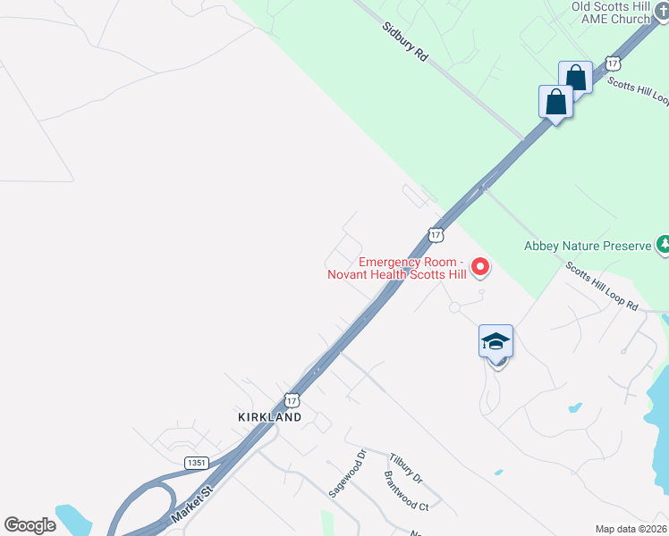 map of restaurants, bars, coffee shops, grocery stores, and more near 8971 Stephens Church Road in Wilmington