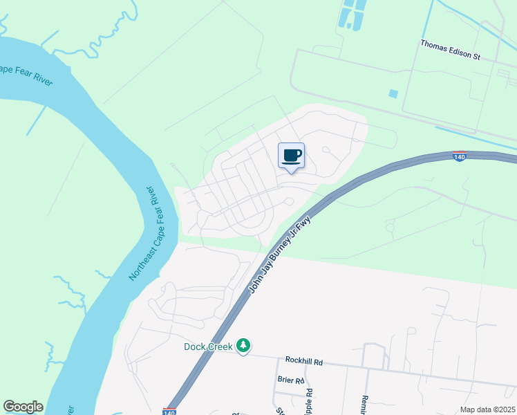 map of restaurants, bars, coffee shops, grocery stores, and more near 3559 Hansa Drive in Castle Hayne
