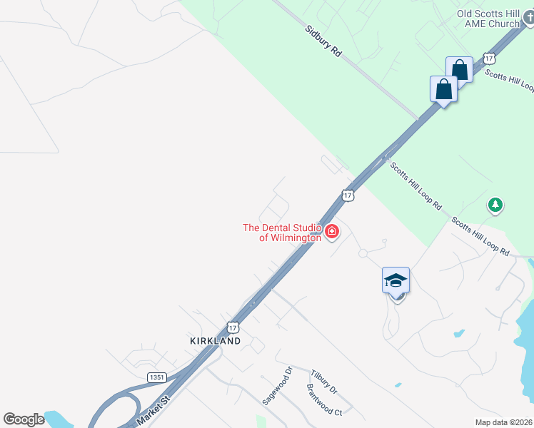 map of restaurants, bars, coffee shops, grocery stores, and more near 8971 Stephens Church Road in Wilmington