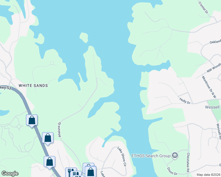 map of restaurants, bars, coffee shops, grocery stores, and more near 1999 Watuga Drive in Gainesville