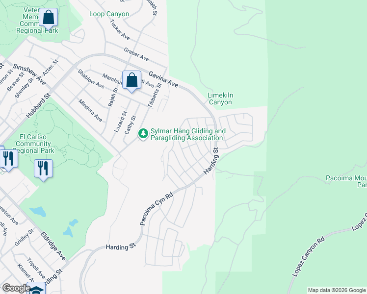 map of restaurants, bars, coffee shops, grocery stores, and more near 466 Vía San Rafael in Los Angeles
