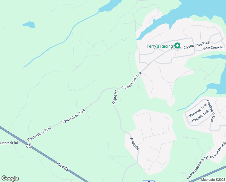 map of restaurants, bars, coffee shops, grocery stores, and more near 5970 Crystal Cove Trail in Gainesville