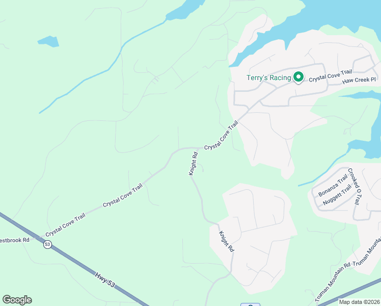 map of restaurants, bars, coffee shops, grocery stores, and more near 5970 Crystal Cove Trail in Gainesville