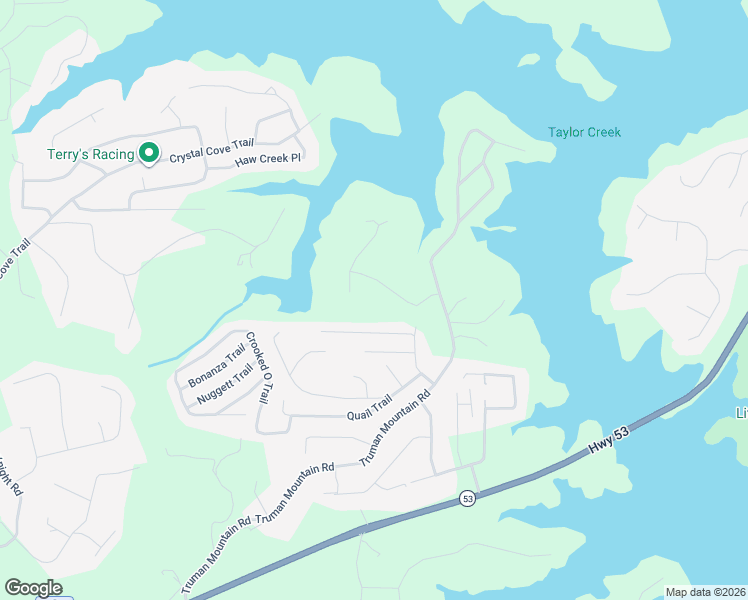 map of restaurants, bars, coffee shops, grocery stores, and more near 5515 Chestatee Landing Way in Gainesville