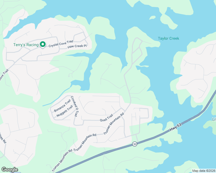 map of restaurants, bars, coffee shops, grocery stores, and more near 5515 Chestatee Landing Way in Gainesville