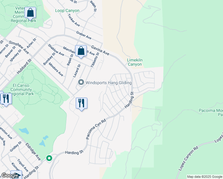 map of restaurants, bars, coffee shops, grocery stores, and more near 466 Vía San Rafael in Los Angeles