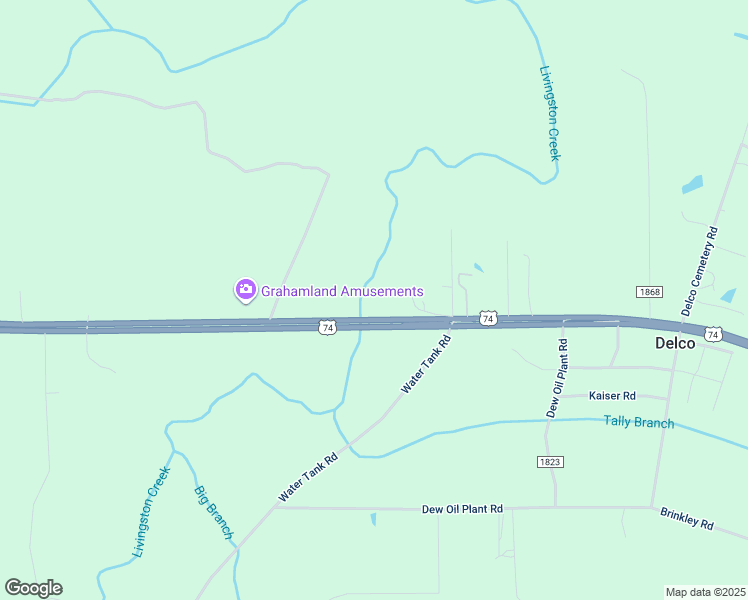 map of restaurants, bars, coffee shops, grocery stores, and more near 18635 Andrew Jackson Highway East in Delco
