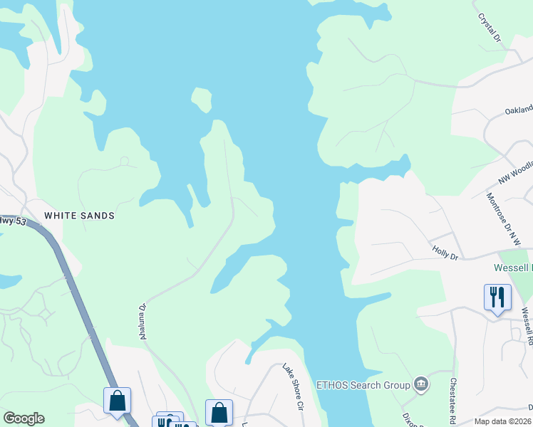 map of restaurants, bars, coffee shops, grocery stores, and more near 1999 Watuga Drive in Gainesville