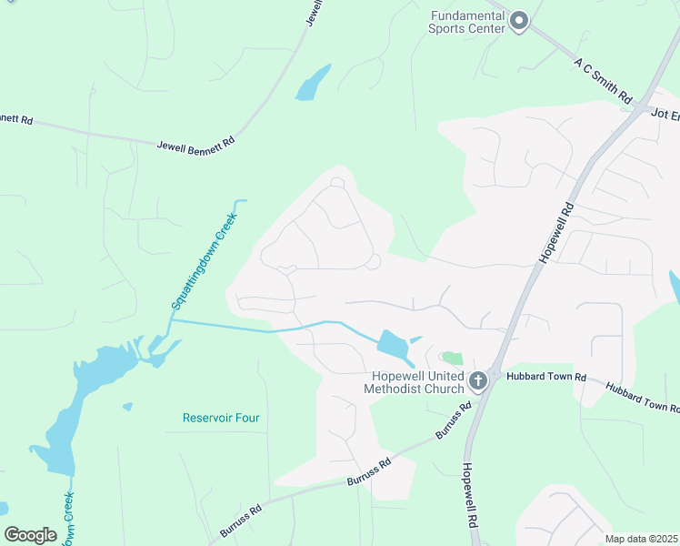map of restaurants, bars, coffee shops, grocery stores, and more near 7545 Rambling Vale in Cumming
