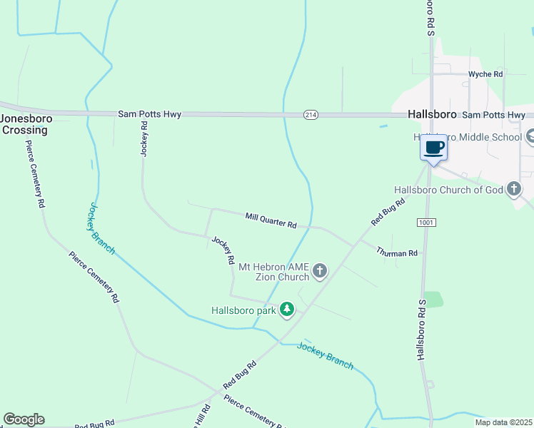map of restaurants, bars, coffee shops, grocery stores, and more near 322 Mill Quarter Road in Hallsboro