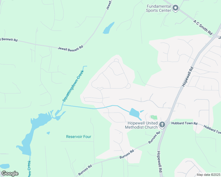 map of restaurants, bars, coffee shops, grocery stores, and more near Rambling Vale in Forsyth County