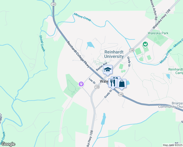 map of restaurants, bars, coffee shops, grocery stores, and more near 420 Bartow Street in Waleska