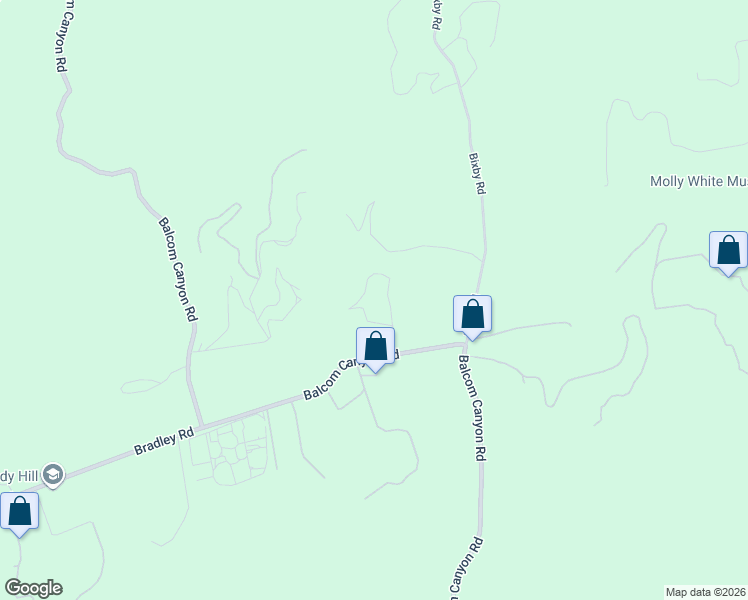 map of restaurants, bars, coffee shops, grocery stores, and more near 8018 Balcom Canyon Road in Somis