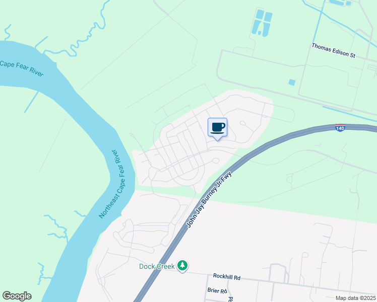 map of restaurants, bars, coffee shops, grocery stores, and more near 3606 Hansa Drive in Castle Hayne