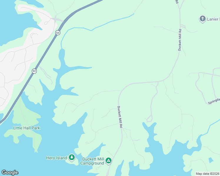 map of restaurants, bars, coffee shops, grocery stores, and more near 3314 Banks Mountain Drive in Gainesville