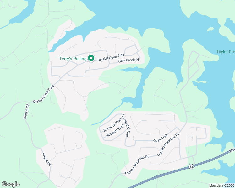 map of restaurants, bars, coffee shops, grocery stores, and more near 6524 Medlock Road in Gainesville