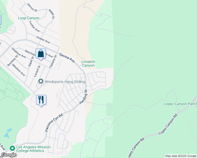 map of restaurants, bars, coffee shops, grocery stores, and more near 12207 Vía Santa Marta in Los Angeles