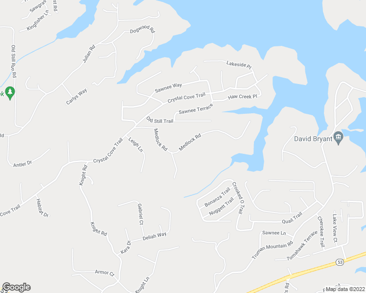 map of restaurants, bars, coffee shops, grocery stores, and more near 6515 Medlock Road in Gainesville