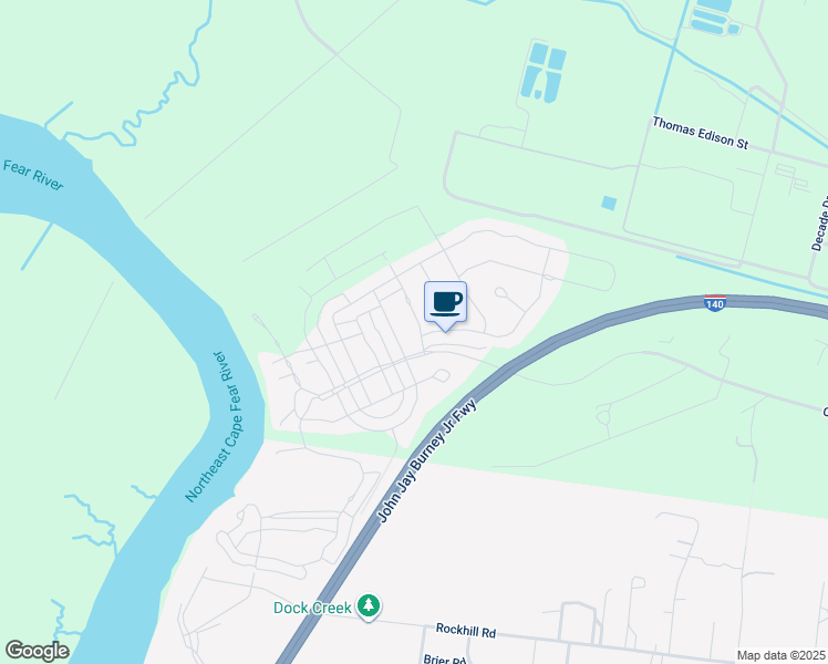 map of restaurants, bars, coffee shops, grocery stores, and more near in Castle Hayne