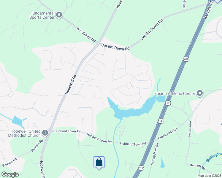 map of restaurants, bars, coffee shops, grocery stores, and more near 4740 Plainsman Circle in Cumming