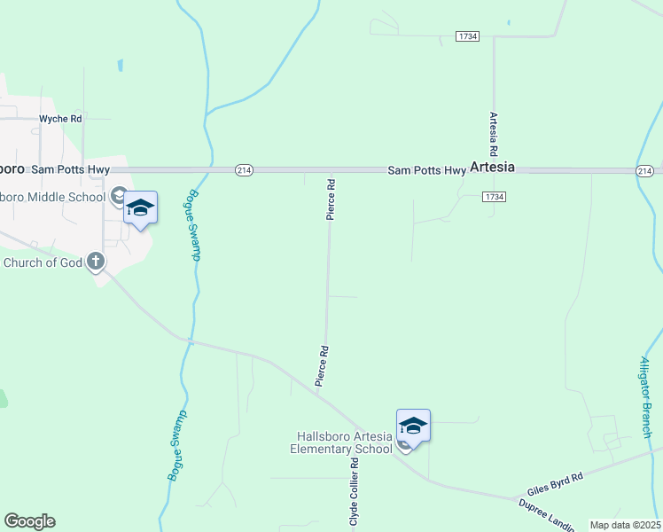 map of restaurants, bars, coffee shops, grocery stores, and more near 265 Pierce Road in Hallsboro