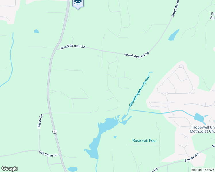 map of restaurants, bars, coffee shops, grocery stores, and more near 6625 Settingdown Creek Drive in Forsyth County