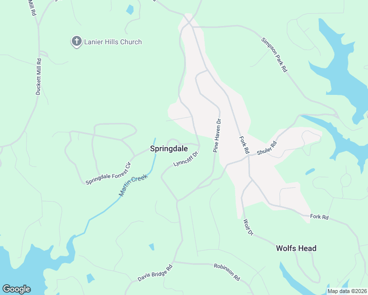 map of restaurants, bars, coffee shops, grocery stores, and more near 3119 Springdale Forrest Circle in Gainesville