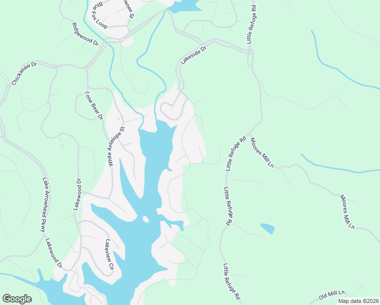 map of restaurants, bars, coffee shops, grocery stores, and more near 257 Hillside Drive in Waleska
