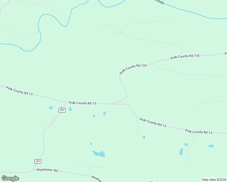 map of restaurants, bars, coffee shops, grocery stores, and more near 1313 Polk County Road 13 in Wickes