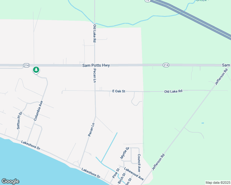map of restaurants, bars, coffee shops, grocery stores, and more near 207 East Oak Street in Lake Waccamaw