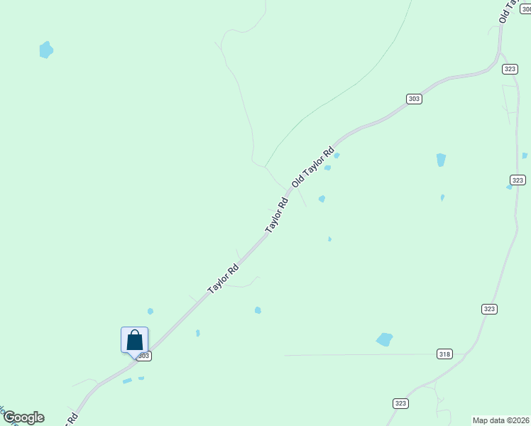 map of restaurants, bars, coffee shops, grocery stores, and more near 374 County Road 303 in Taylor