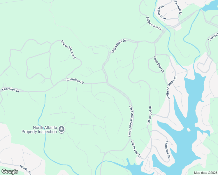 map of restaurants, bars, coffee shops, grocery stores, and more near 854 Lake Arrowhead Parkway in Waleska