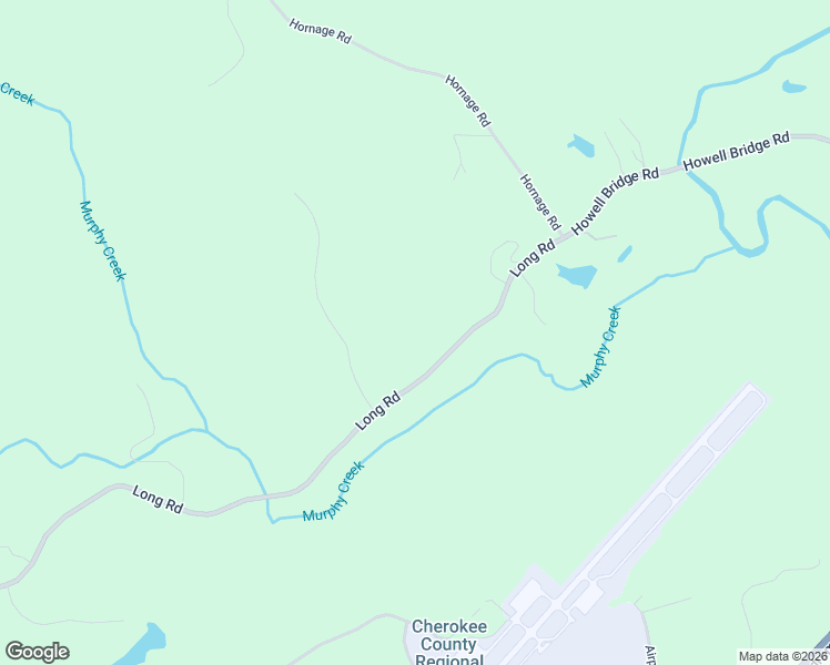 map of restaurants, bars, coffee shops, grocery stores, and more near 2201 Long Road in Ball Ground