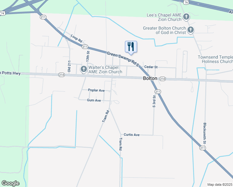 map of restaurants, bars, coffee shops, grocery stores, and more near 279 9th Street in Bolton