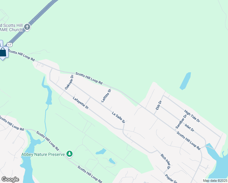 map of restaurants, bars, coffee shops, grocery stores, and more near 3391 Scotts Hill Loop Road in Wilmington
