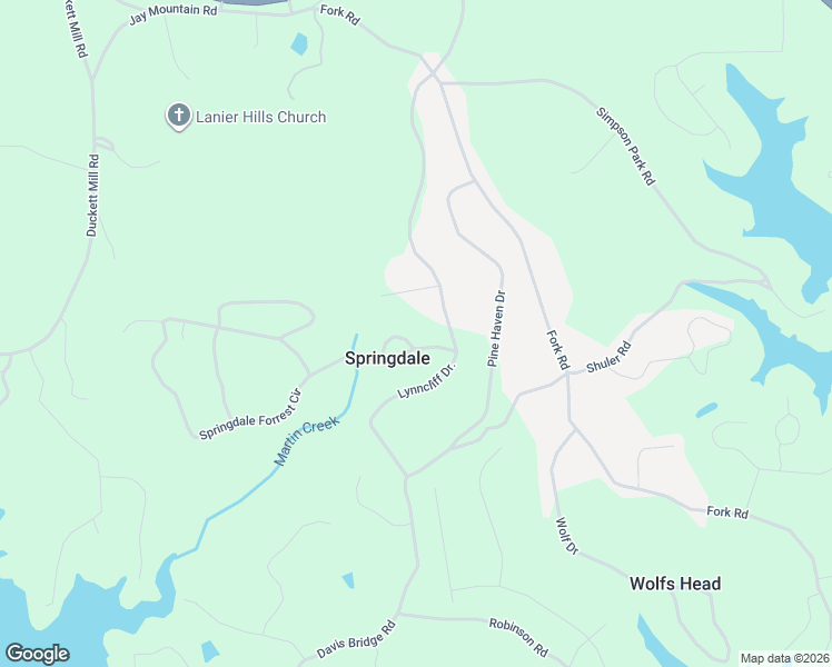 map of restaurants, bars, coffee shops, grocery stores, and more near 3119 Springdale Forrest Circle in Gainesville