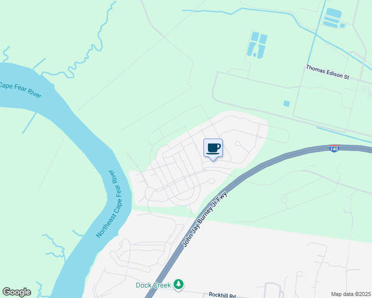 map of restaurants, bars, coffee shops, grocery stores, and more near in Castle Hayne