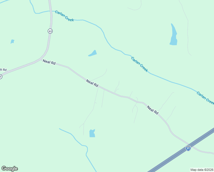 map of restaurants, bars, coffee shops, grocery stores, and more near 433 Neal Road in Commerce