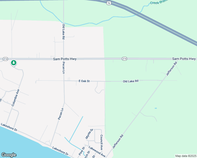map of restaurants, bars, coffee shops, grocery stores, and more near 404 East Oak Street in Lake Waccamaw