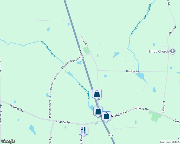 map of restaurants, bars, coffee shops, grocery stores, and more near 217 Duvall Road in Joppa