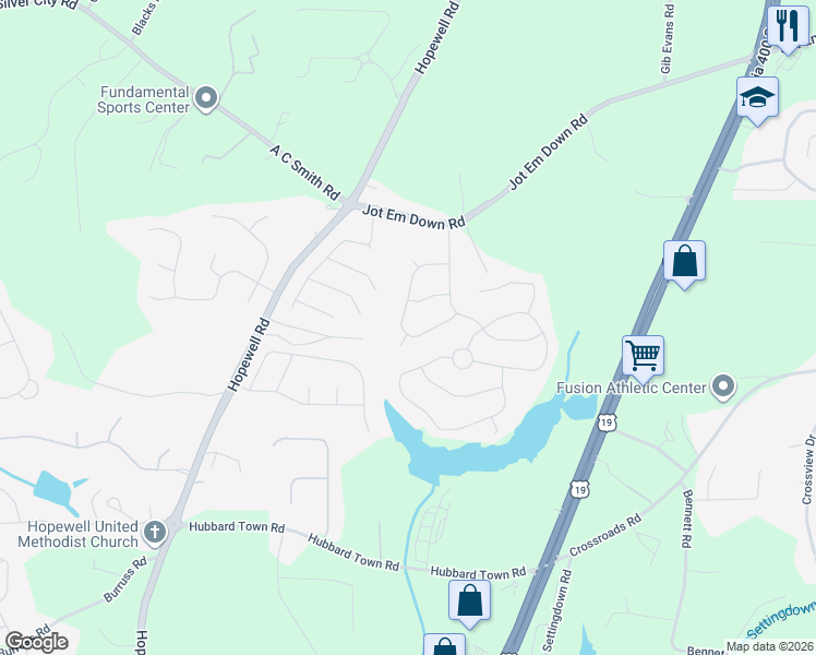 map of restaurants, bars, coffee shops, grocery stores, and more near 4605 Sundance Circle in Cumming