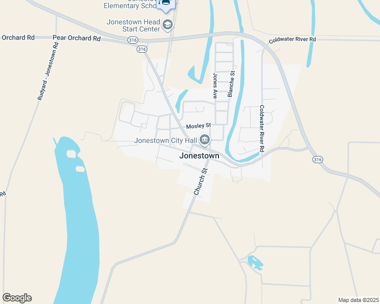 map of restaurants, bars, coffee shops, grocery stores, and more near in Jonestown