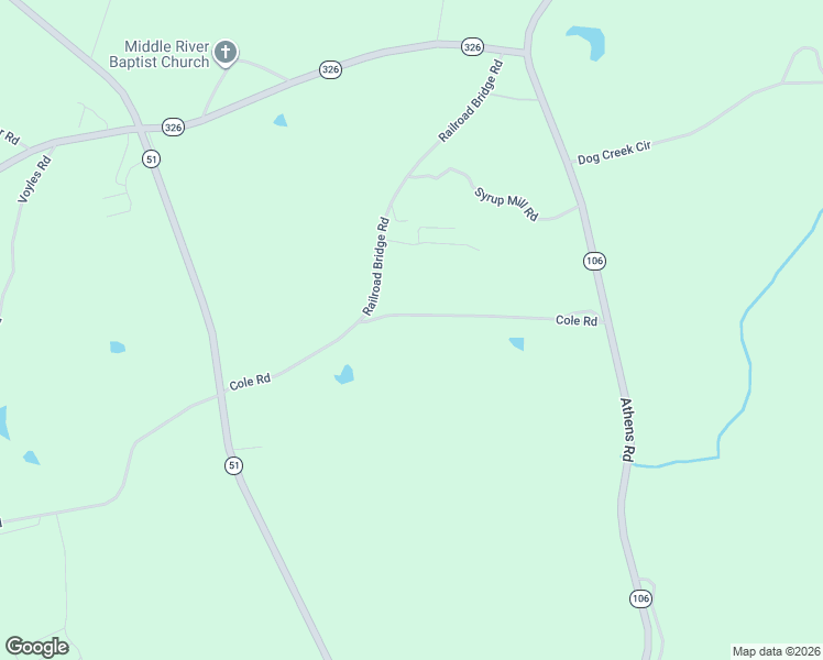 map of restaurants, bars, coffee shops, grocery stores, and more near 441 Cole Road in Carnesville