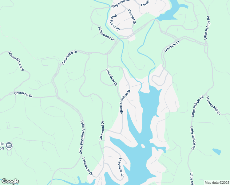 map of restaurants, bars, coffee shops, grocery stores, and more near 158 Lone Bear Drive in Waleska