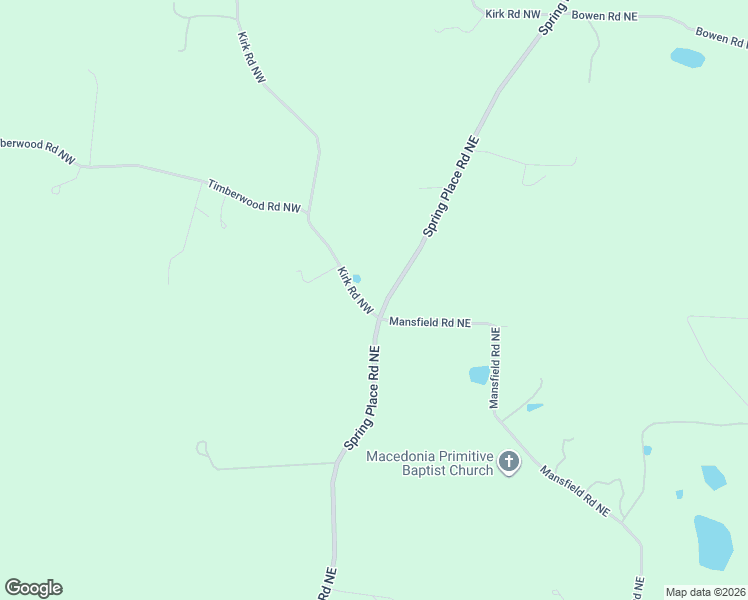 map of restaurants, bars, coffee shops, grocery stores, and more near 591 Spring Place Road Northeast in White