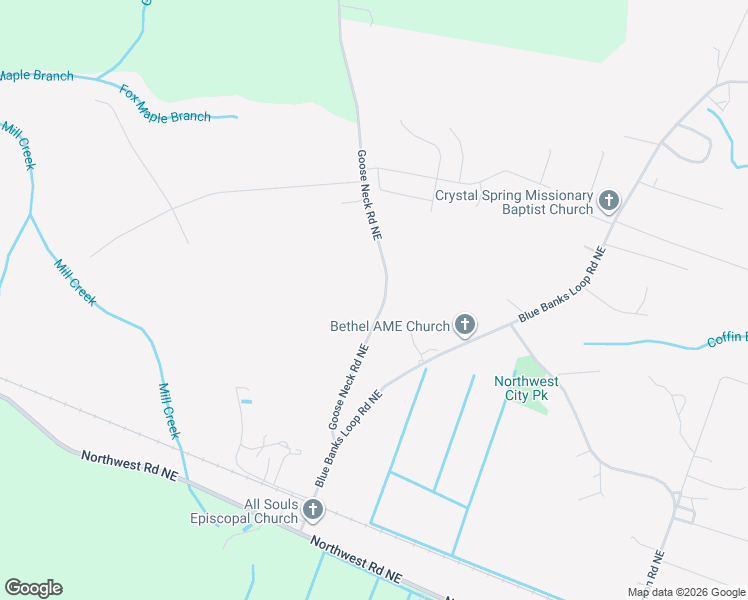 map of restaurants, bars, coffee shops, grocery stores, and more near 4991 Goose Neck Road Northeast in Riegelwood