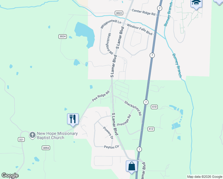 map of restaurants, bars, coffee shops, grocery stores, and more near 102 Hunters Court in Oxford